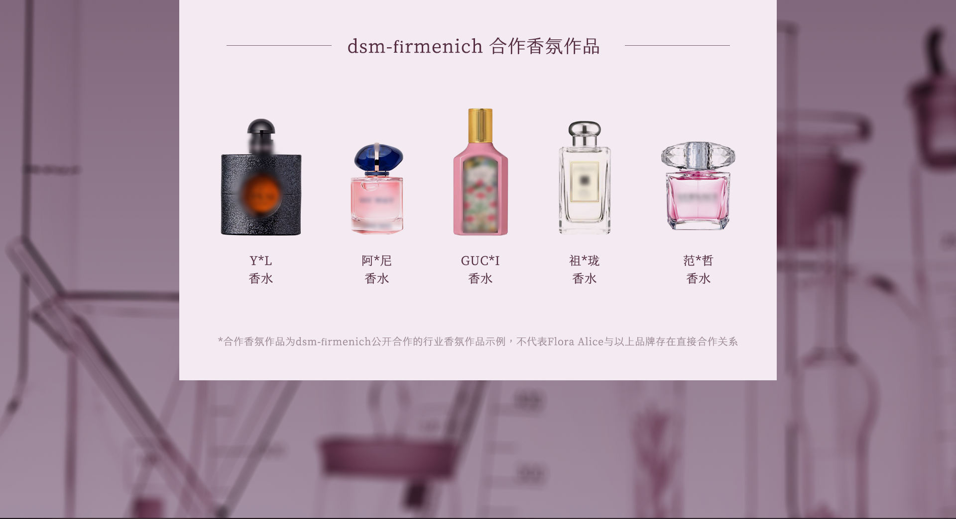 dsm-firmenich 合作香氛作品：与多个高奢品牌御用香氛同源
